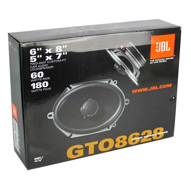 Jbl GTO8628 6x8Inch /5x7Inch 180W 2 Way Coaxial Speakers (2 Pairs)