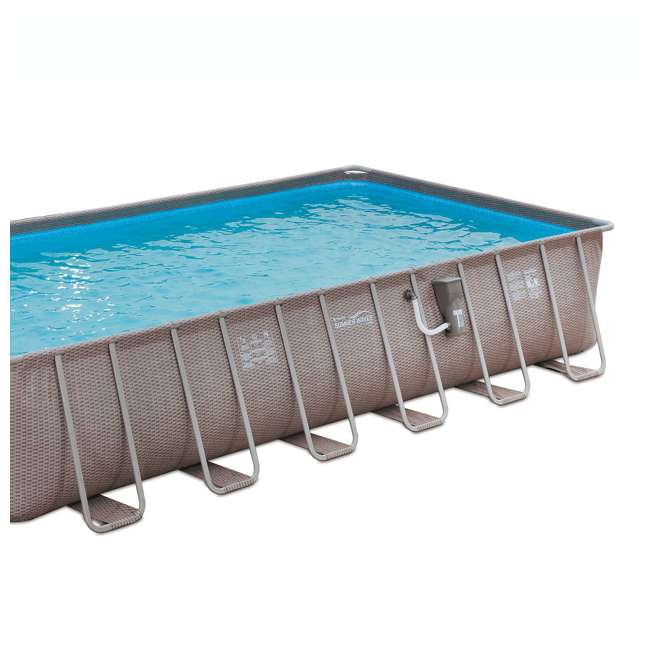 above ground pool wicker look
