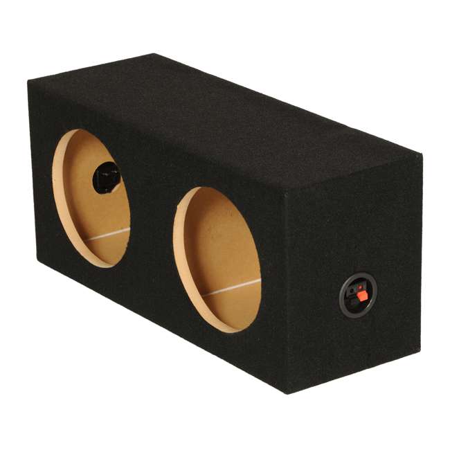 Q Power Dual 8Inch Sealed Subwoofer Enclosure SOLO82HOLE