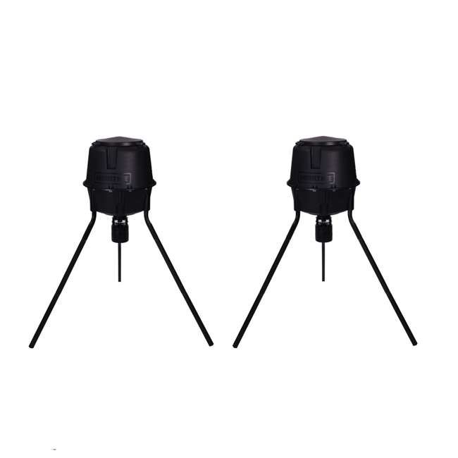 Moultrie 30 Gal 360 Programmable Tripod Deer Feeder 2 Pack