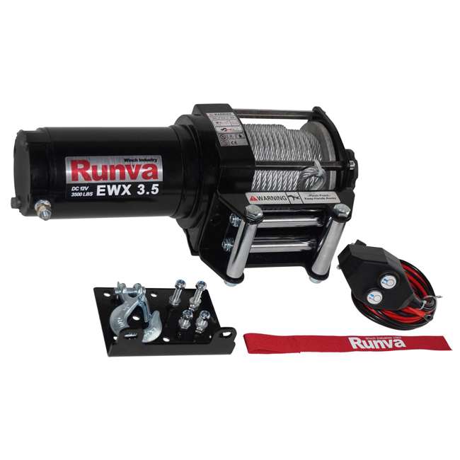 Runva 3500 Lbs Electric 12V ATV UTV Winch EWX3500