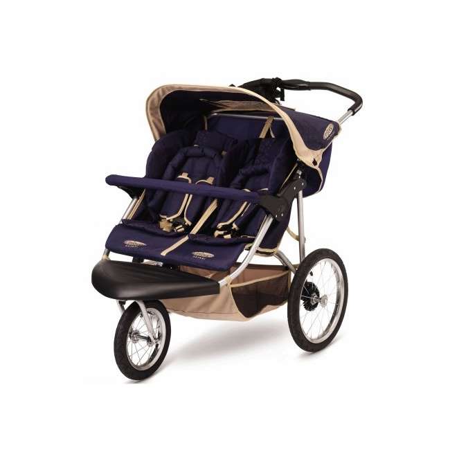 InStep Safari 2 Double Jogging Stroller (Blue/Khaki) AR345L