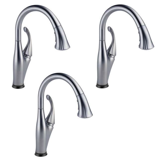 Delta Addison Single Handle Kitchen Faucet Arctic Stainless 3