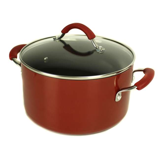 KitchenAid 12-Piece Porcelain Nonstick Cookware Set (Red) : 10395-KA