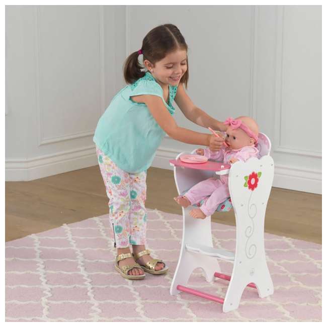 Kidkraft 64310 Sweet Roses Doll High Chair And Cradle Furniture