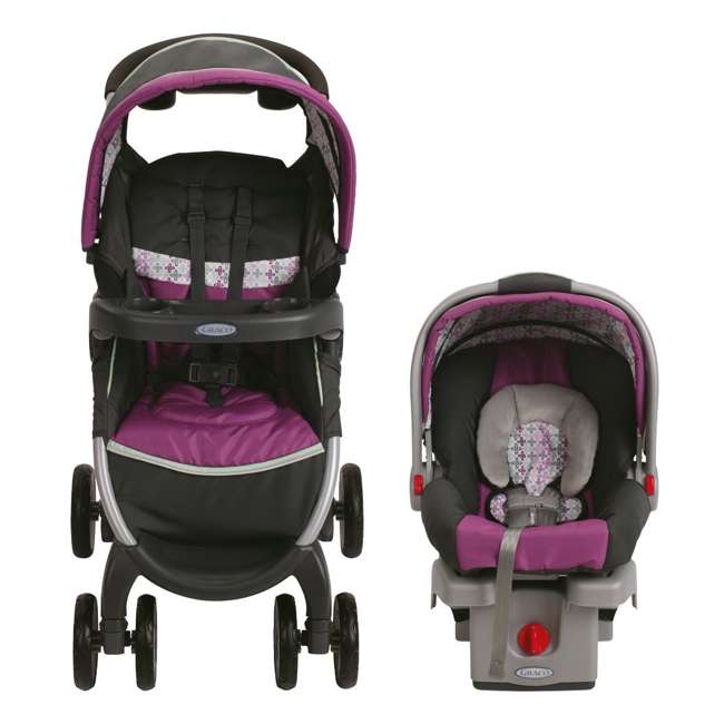 Graco FastAction Stroller & SnugRide Car Seat Travel System Nyssa