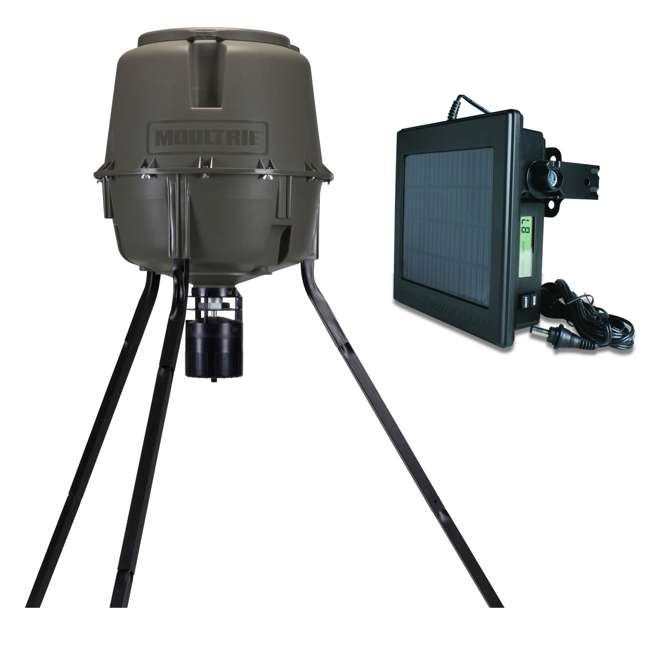 Moultrie 30 Gal Adjustable Height QuickLock Tripod Deer Feeder w