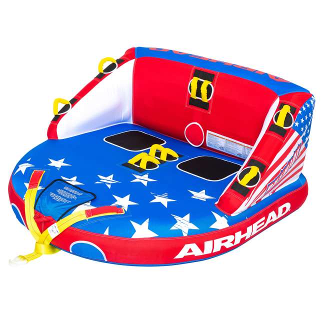 Airhead Patriot 2Person Towable KwikConnect Chariot Style Tube 53