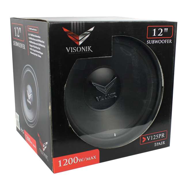 Visonik V125PR 12Inch 2400W Subwoofer (4 Pack) VISONIK12PAIR