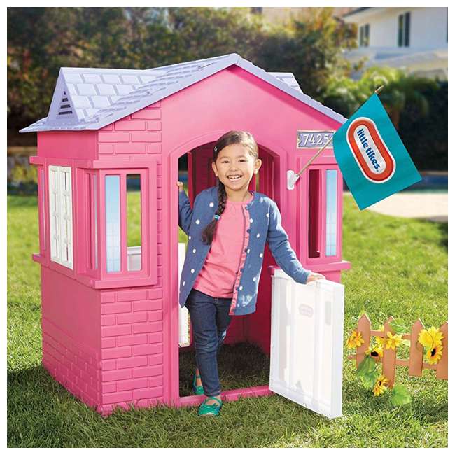 cape cottage playhouse pink
