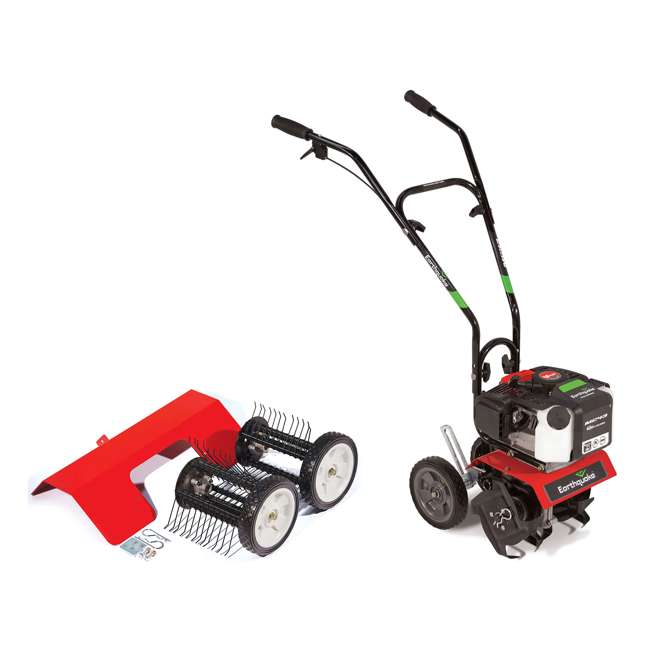 Earthquake MC43 Cultlivator Lawn Garden Gas Tiller w/ Dethatcher