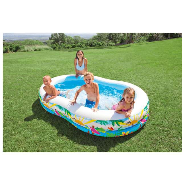 Inflatable Pool Blow Up Pool JASODI X X 18in Swim