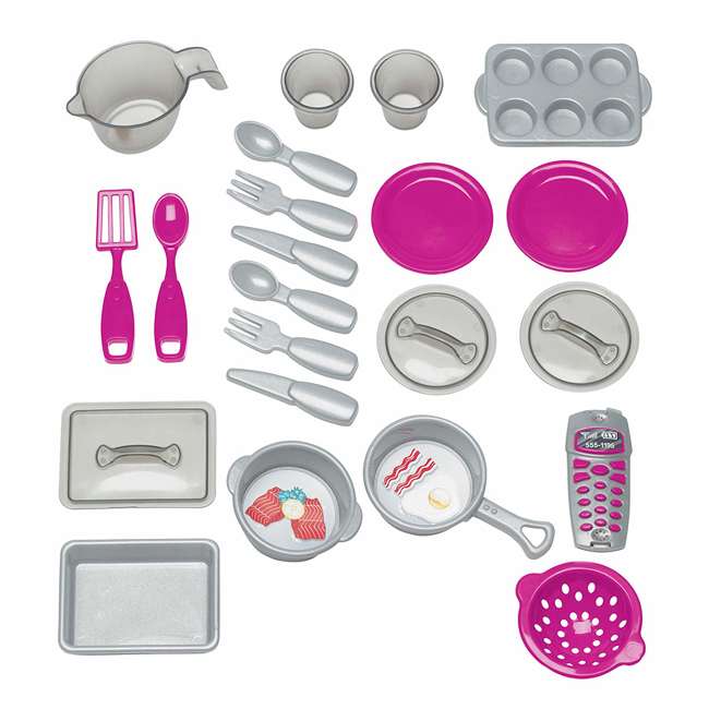 American Plastic Toys Kids Pink First Very Own Custom Kitchen Role