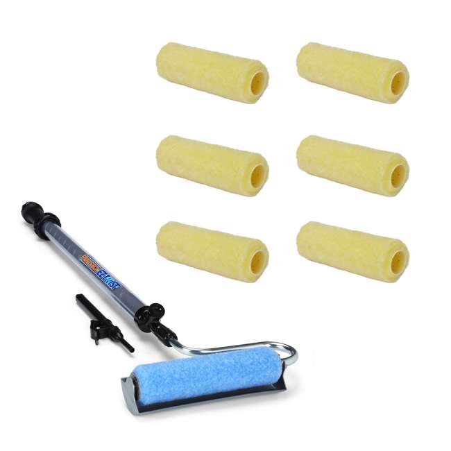 HomeRight 3/4Inch Perforated Paint Roller (6 Pack) w/ Paint Roller