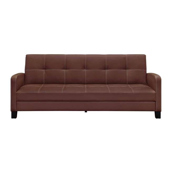Dorel Home Products Delaney Sofa Sleeper Futon Couch Brown 3195198