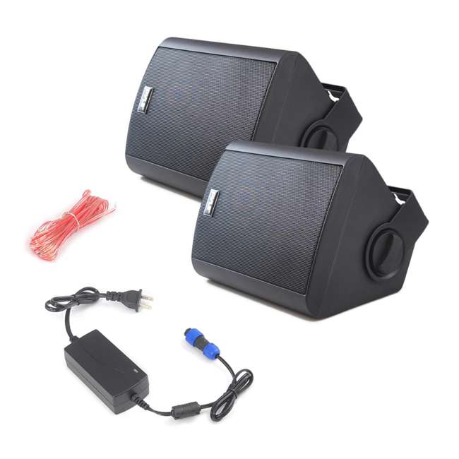 Pyle Wall Mount 5.25Inch Bluetooth Indoor & Outdoor Speaker System PDWR52BTBK