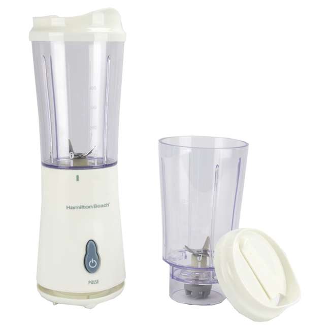 New Hamilton Beach 51102 Single Serve Compact Blender/Mixer w/2 Jars 2 Lids