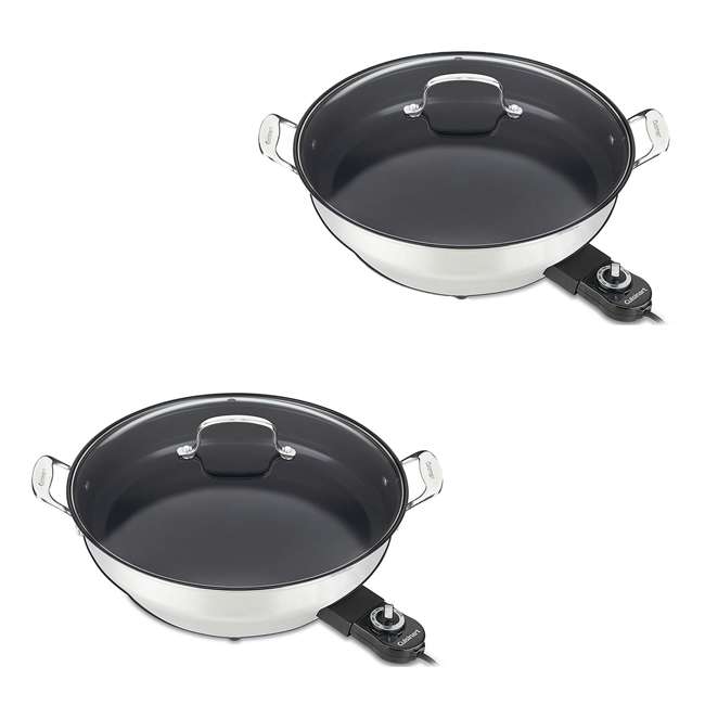 Cuisinart Green Gourmet 14Inch Stainless Steel Electric Skillet (2