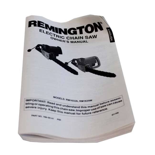 Remington RM1635W 16Inch 12 Amp Electric Chain Saw