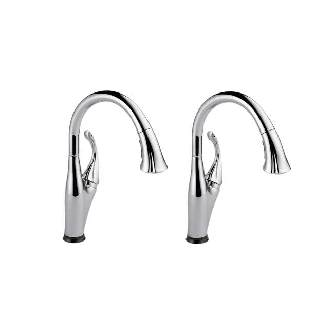 Delta Addison Single Handle Kitchen Faucet Chrome 2 Pack