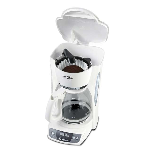 Mr. Coffee Simple Brew 12-Cup White Coffee Maker : CGX20