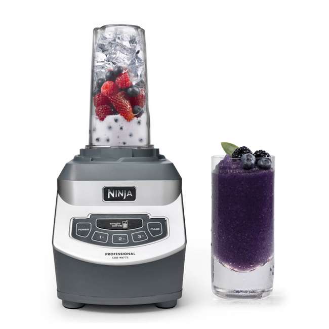 Ninja Professional 1100W Blender w/ Single Serve Cups BL660