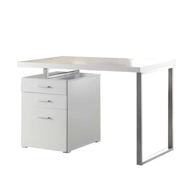 Coaster Home Furniture Home Office File Drawer Writing Desk White