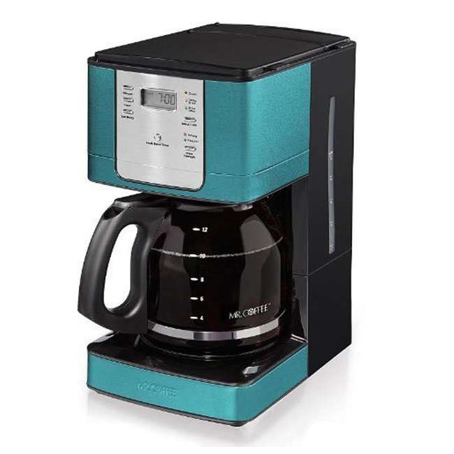 Mr. Coffee 12-Cup Programmable Coffee Maker, Turquoise : JWX36-AM