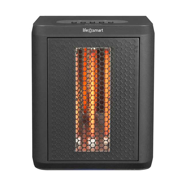Lifesmart Black Electric Tabletop Infrared Heater Fan LSMCHT1120US
