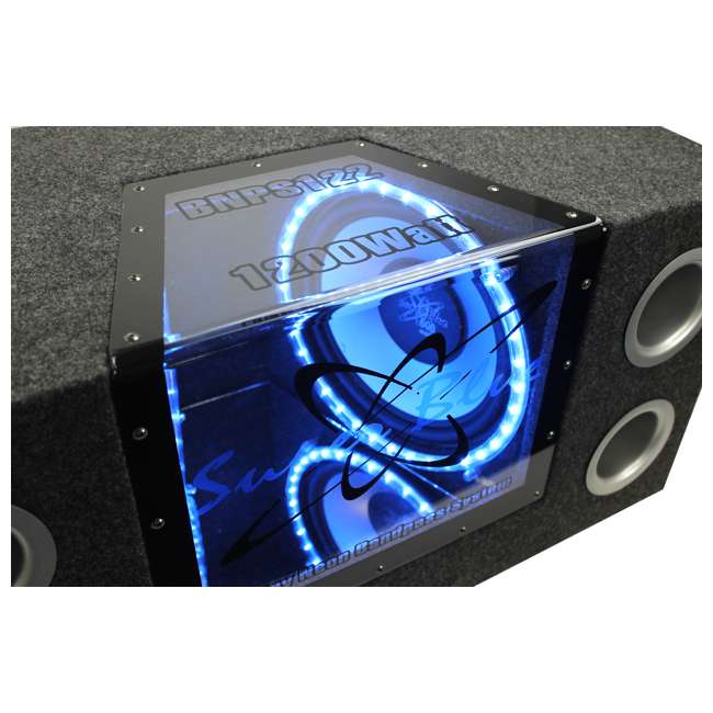 Pyramid BNPS122 12-Inch 1200W Subwoofer with Box with 1500W Mono Amp