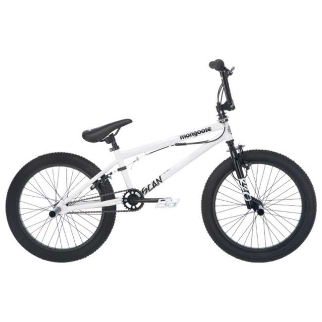 Mongoose Scan R20 20" Freestyle BMX Bicycle White R1358