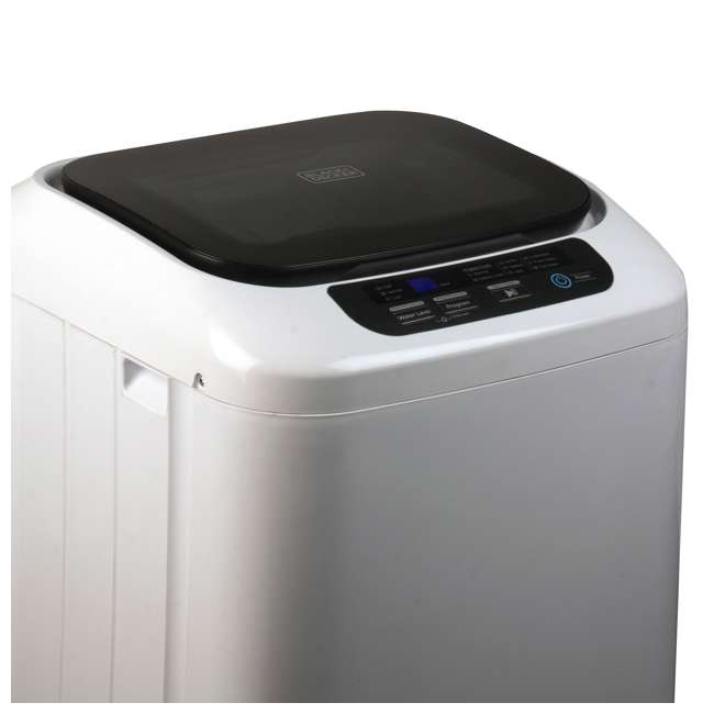 Black + Decker 0.84 Cu. Ft. Mini Washing Machine, White BPWH84W