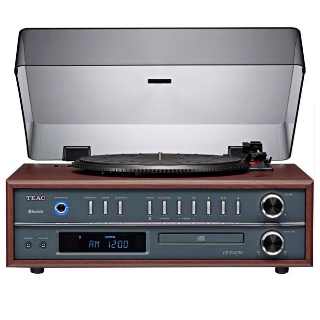 Teac 3Speed Turntable Stereo System with CD, Radio, & Bluetooth LPP1000