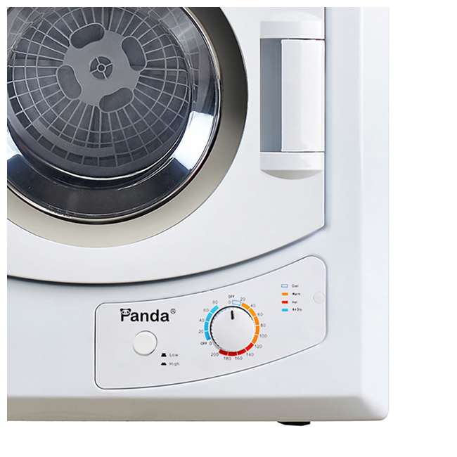 Panda 3.75 Cu.Ft Compact Laundry Electric Dryer, White PAN60SF