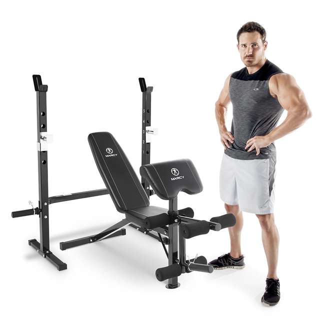 Marcy Olympic Weight Bench for Legs, Arms, & Full Body Workout MWB60205