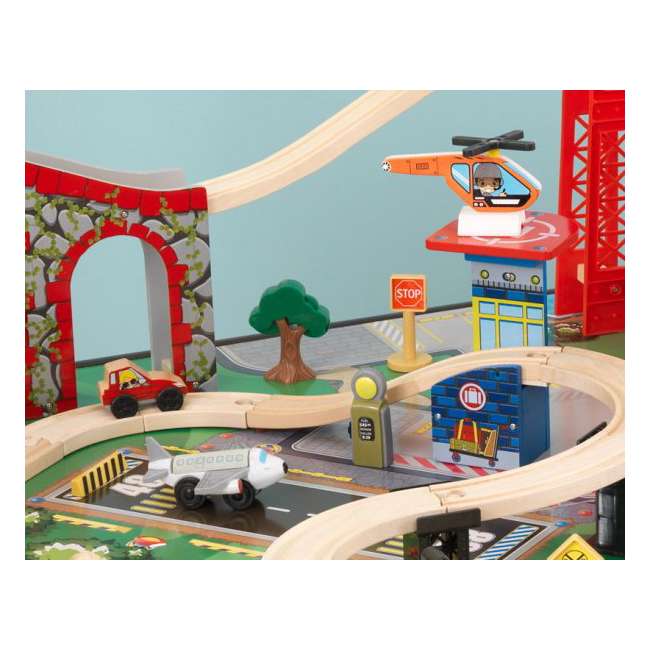 kidkraft wooden train table