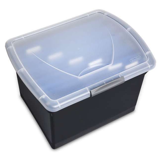 Sterilite Latching Stacking Letter Size File Box (4 Pack) 4 x 18789004