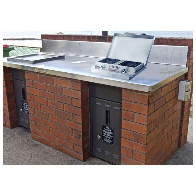 Bull Outdoor Products Stainless Steel Natural Gas Double Side Burner