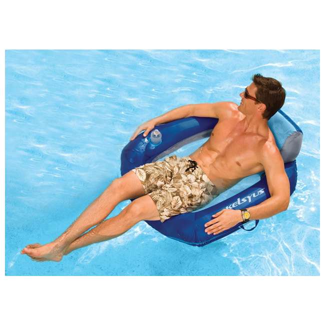 kelsyus floating pool lounger inflatable chair