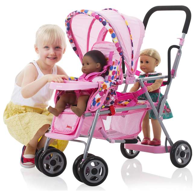 Joovy Toy Doll Caboose Pretend Play Stroller &amp; Car Seat