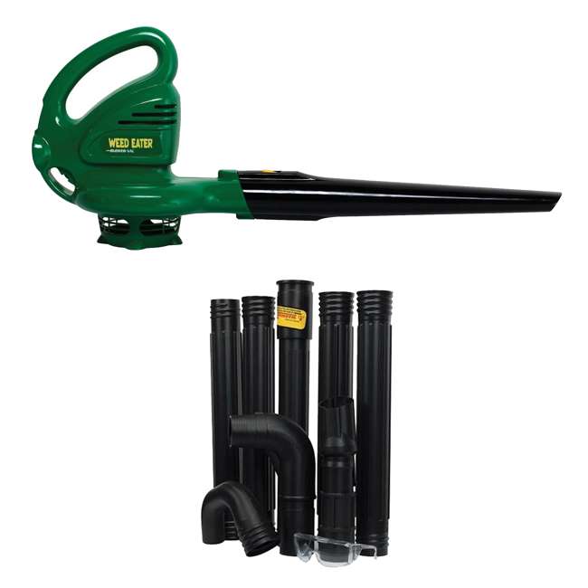 Weed Eater Poulan Electric Leaf Blower w/ Gutter Attachment WEB160