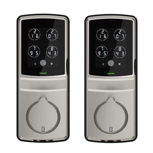 Lockly Secure Plus Digital Keypad Biometric Smart Deadbolt Nickel
