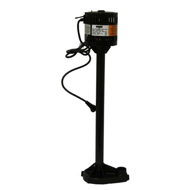 Diamond 309907A 1/3 HP Pedestal Sump Pump Thermoplastic SPV500RB