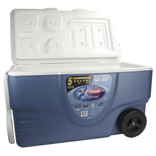 Coleman Xtreme 5 Cooler w/ Wheels 62 Quart 6262a748