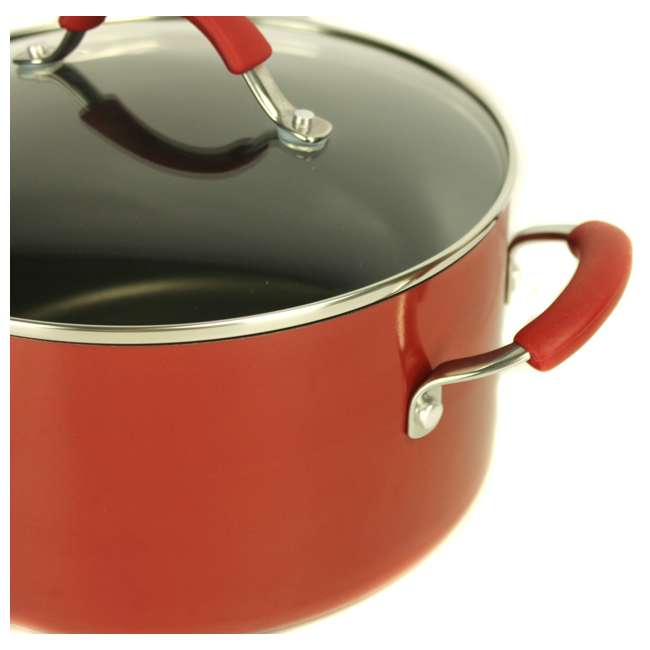 KitchenAid 12Piece Porcelain Nonstick Cookware Set (Red) 10395KA