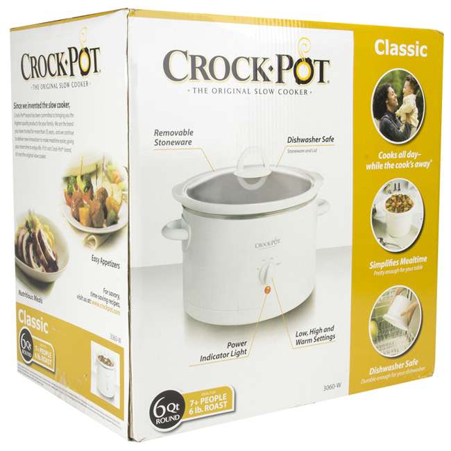 CrockPot 6 QT Round Slow Cooker 3060WNP