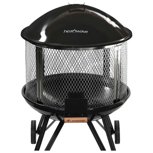 Landmann 28 Inch Heatwave Outdoor Fireplace With Cooking Grate