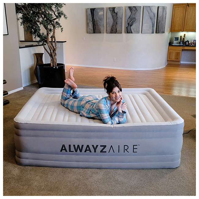 Bestway AlwayzAire NightRest Airbed with BuiltIn Pillow & Pump, Queen