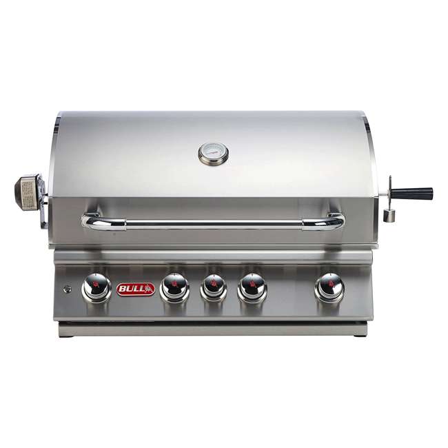 Bull Angus 4Burner Stainless Steel BuiltIn Natural Gas BBQ Grill Head