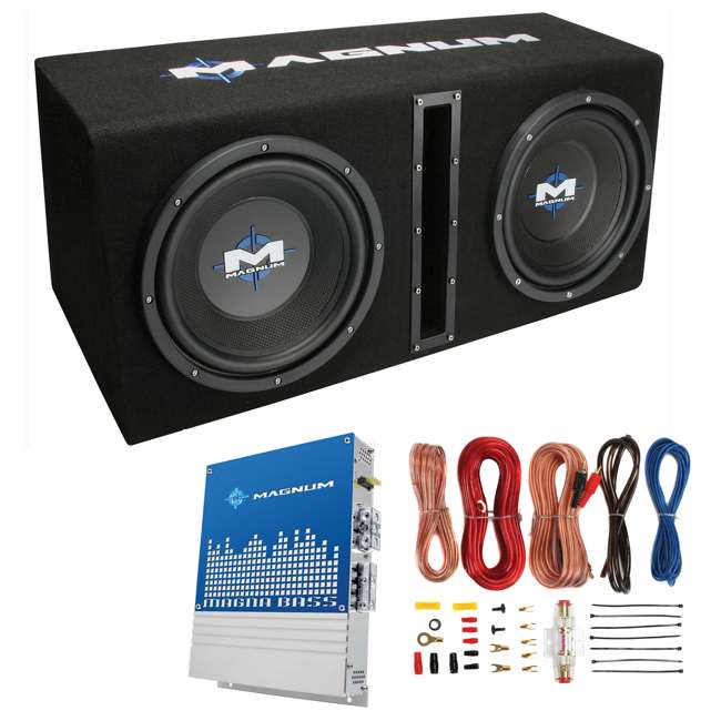 Mtx Magnum MB210SP 10Inch Dual Loaded Subwoofer Box with Wiring Ki